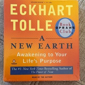 Eckhart Tolle “A New Earth” 8 CD Audiobook.  Awakening To Your Life’s Purpose!